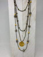 Gold Pyrite Necklace