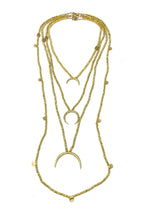 crescent moon pendant necklace