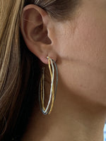 Twisted hoop earrings 3 colors - Mia Earrings